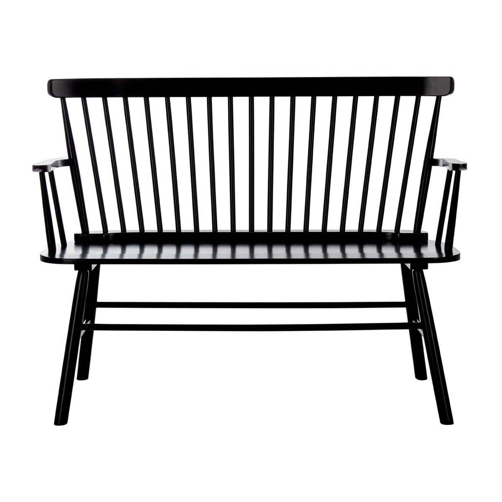 Safavieh Addison Spindleback Settee - Black