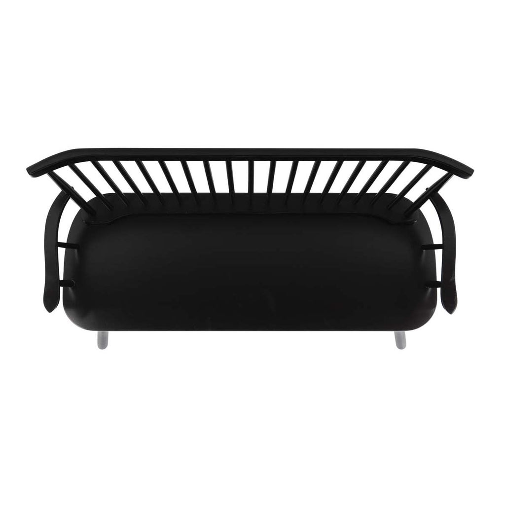 Safavieh Addison Spindleback Settee - Black