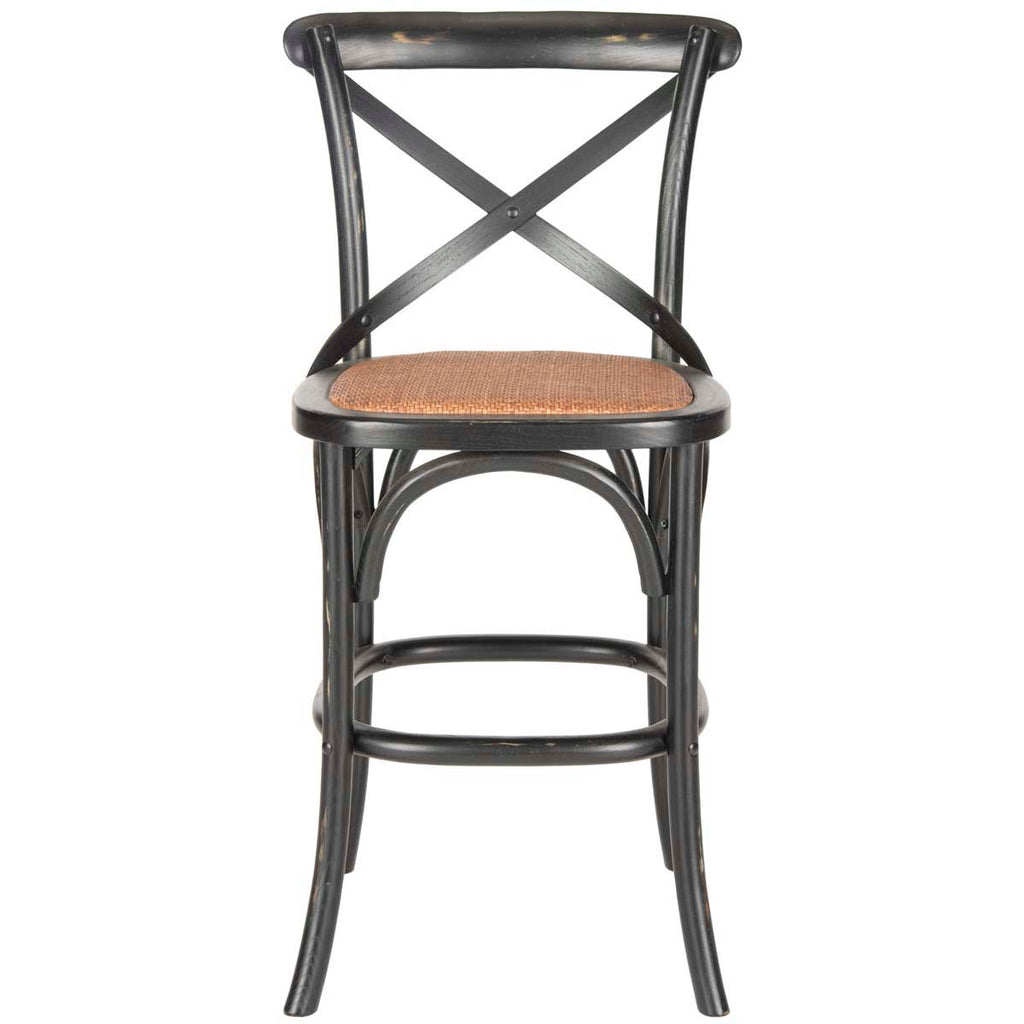 Safavieh Franklin X Back Counter Stool - Black