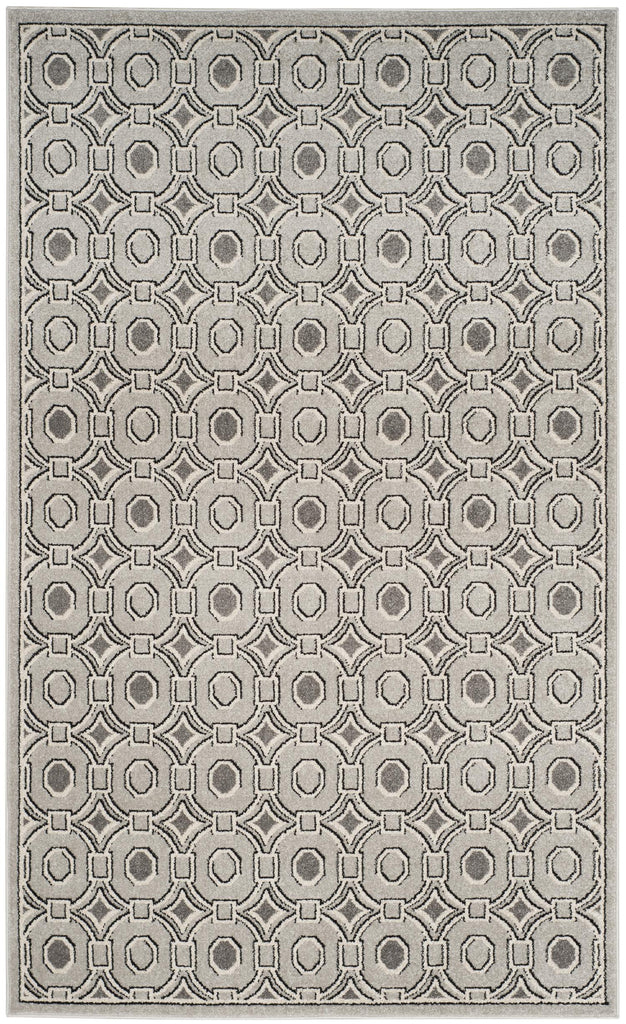 Geometric Area Rug, AMTB431B, 160 X 230 cm in Light Grey / Ivory