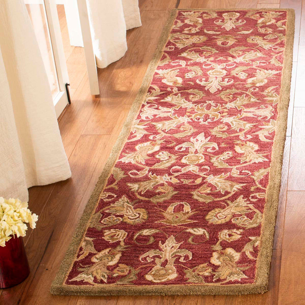 Safavieh Anatolia Rug Collection AN527A - Burgundy / Sage