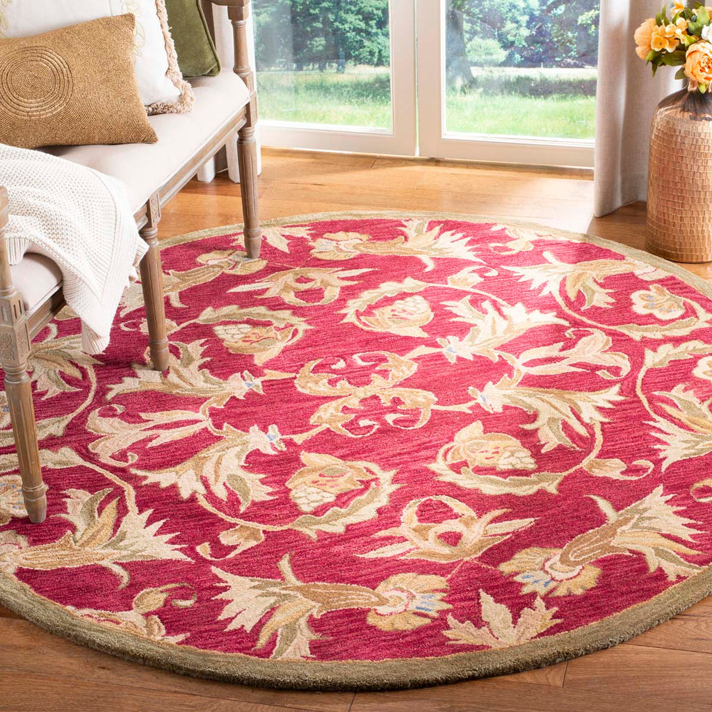 Safavieh Anatolia Rug Collection AN527A - Burgundy / Sage