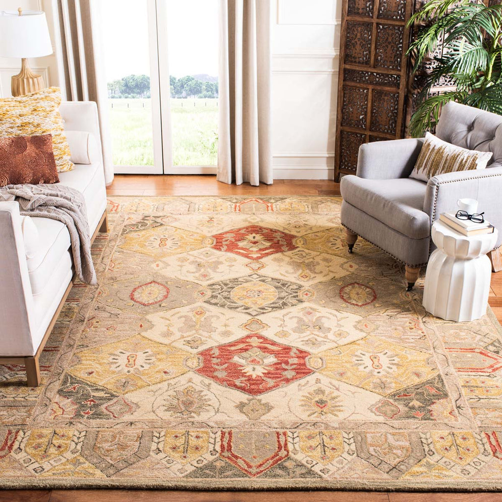 Safavieh Anatolia Rug Collection AN530A - Beige / Multi