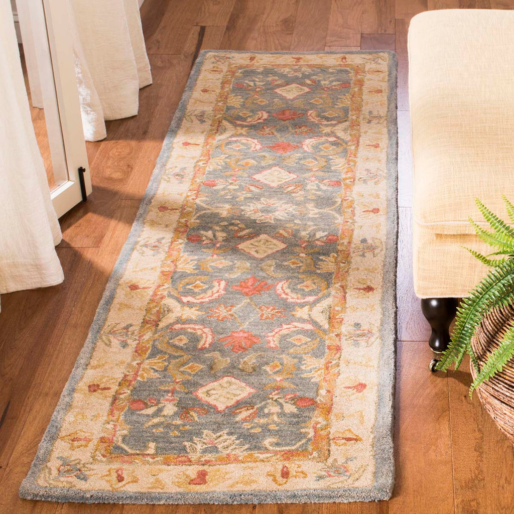 Safavieh Anatolia Rug Collection AN544D - Light Blue / Ivory