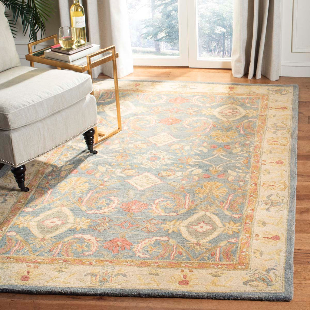 Safavieh Anatolia Rug Collection AN544D - Light Blue / Ivory