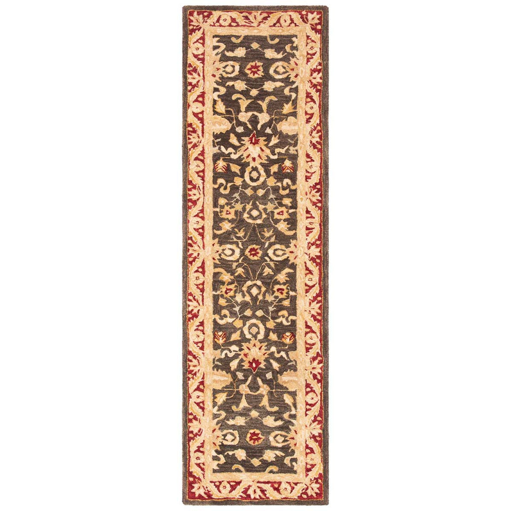 Safavieh Anatolia Rug Collection AN548B - Charcoal / Red