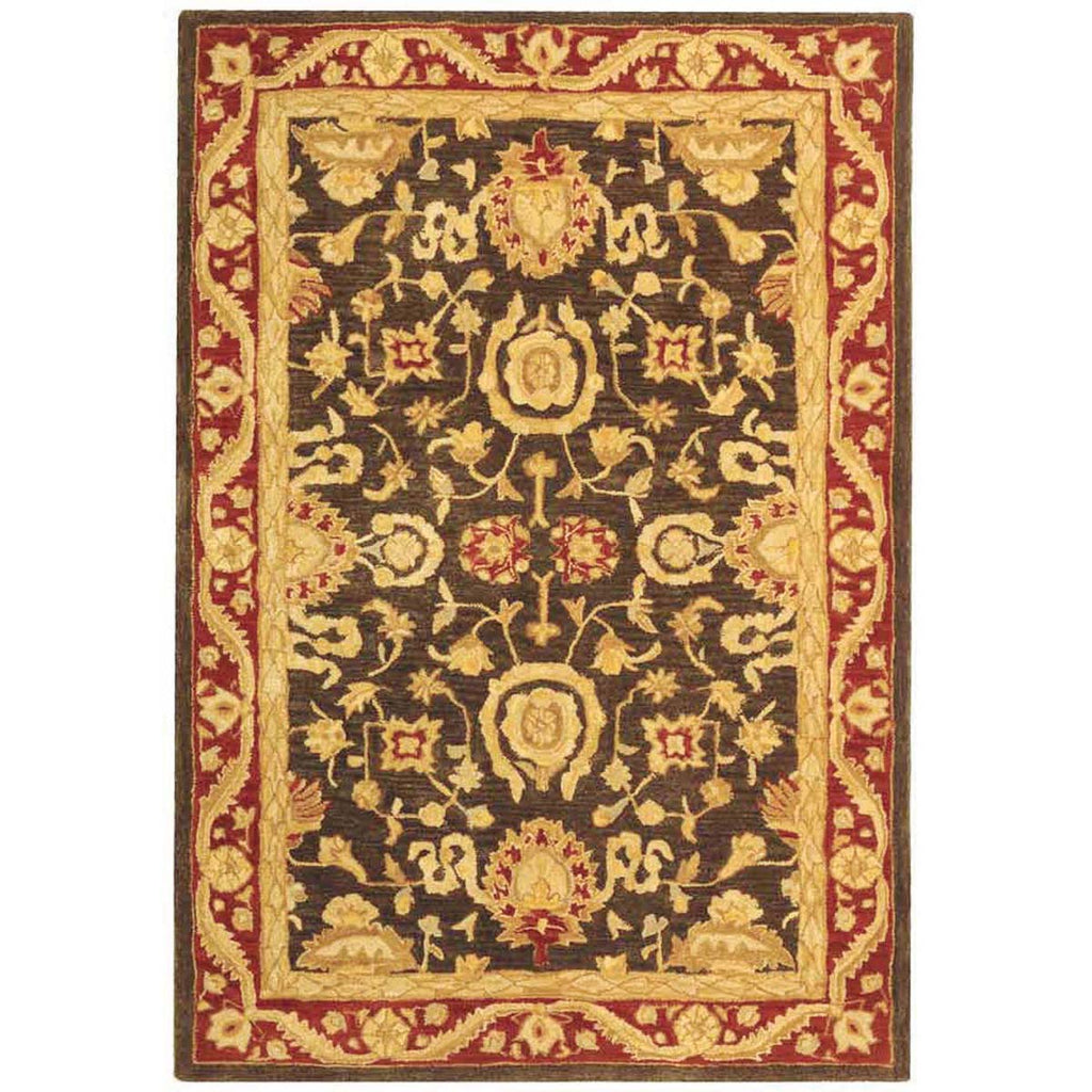 Safavieh Anatolia Rug Collection AN548B - Charcoal / Red