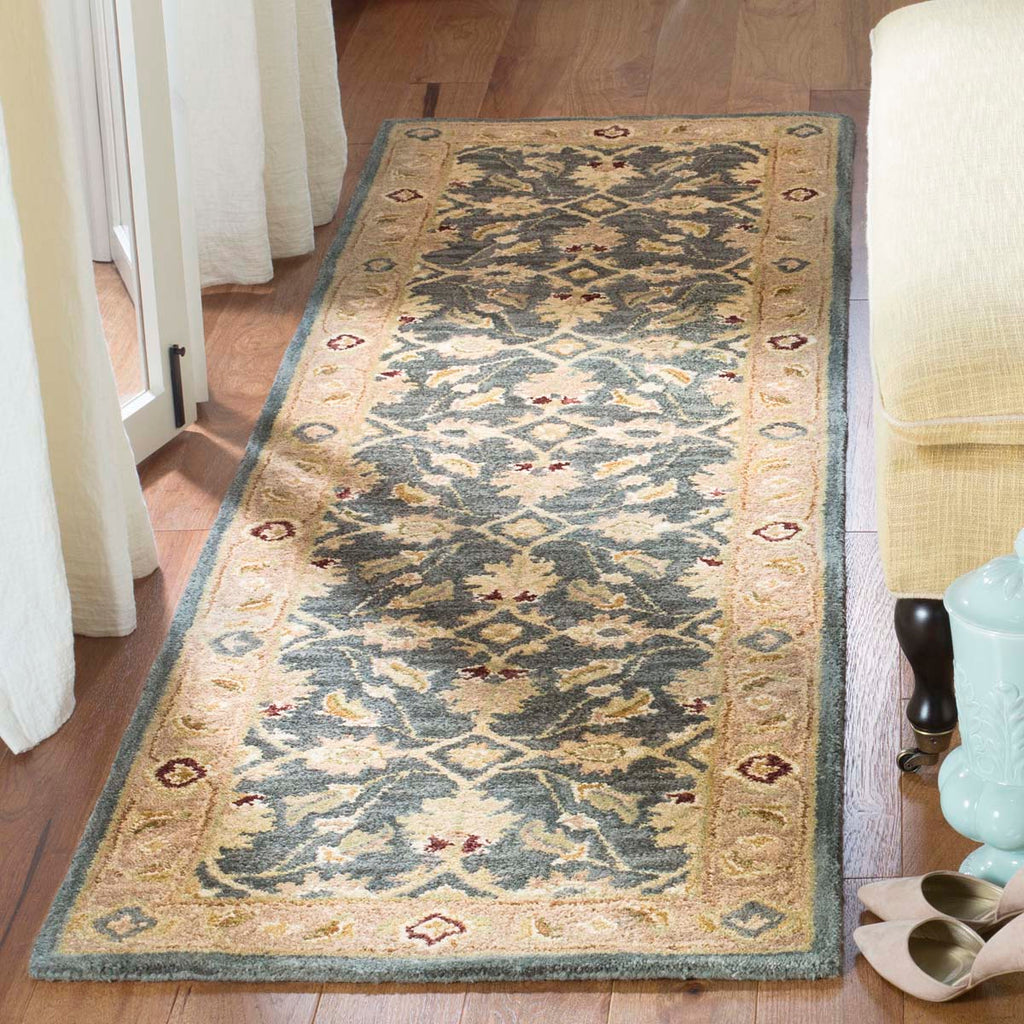 Safavieh Anatolia Rug Collection AN549B - Teal Blue / Taupe