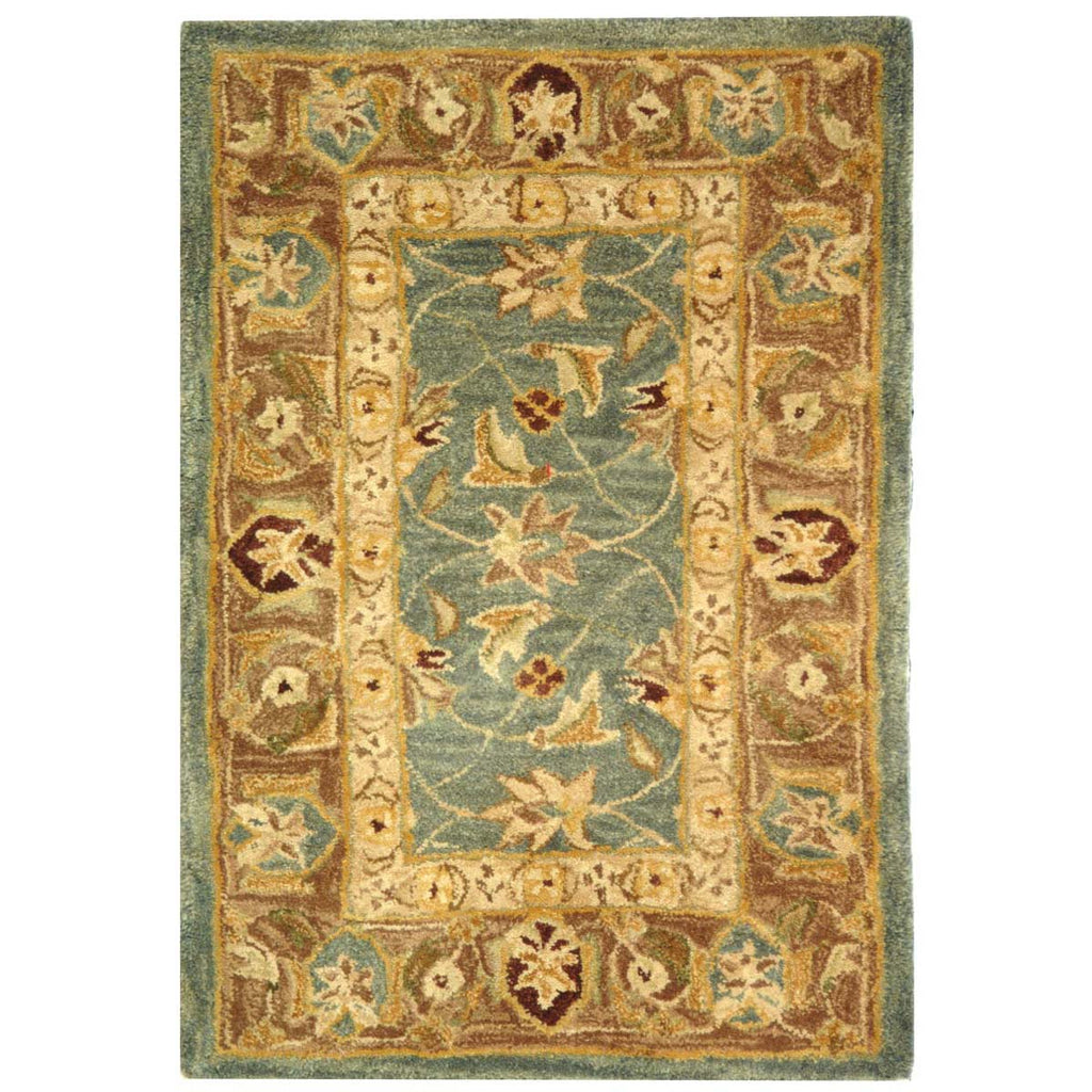 Safavieh Anatolia Rug Collection AN549B - Teal Blue / Taupe