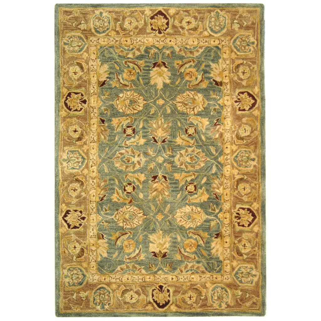 Safavieh Anatolia Rug Collection AN549B - Teal Blue / Taupe