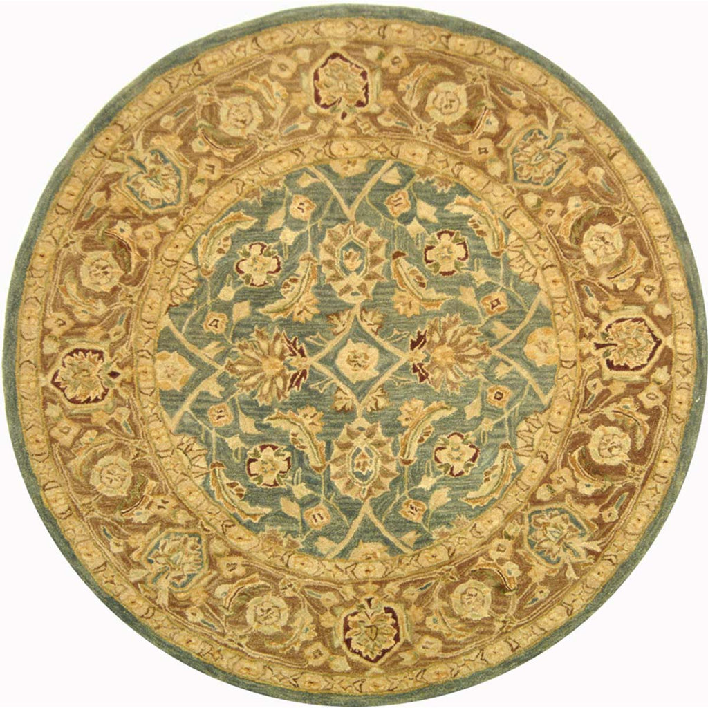 Safavieh Anatolia Rug Collection AN549B - Teal Blue / Taupe