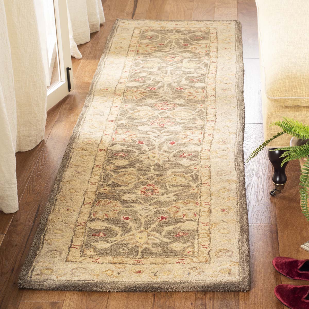 Safavieh Anatolia Rug Collection AN553A - Olive Grey / Beige