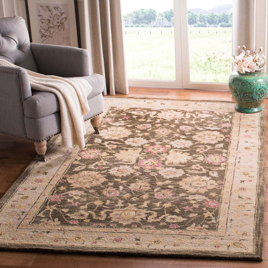 Safavieh Anatolia Rug Collection AN553A - Olive Grey / Beige