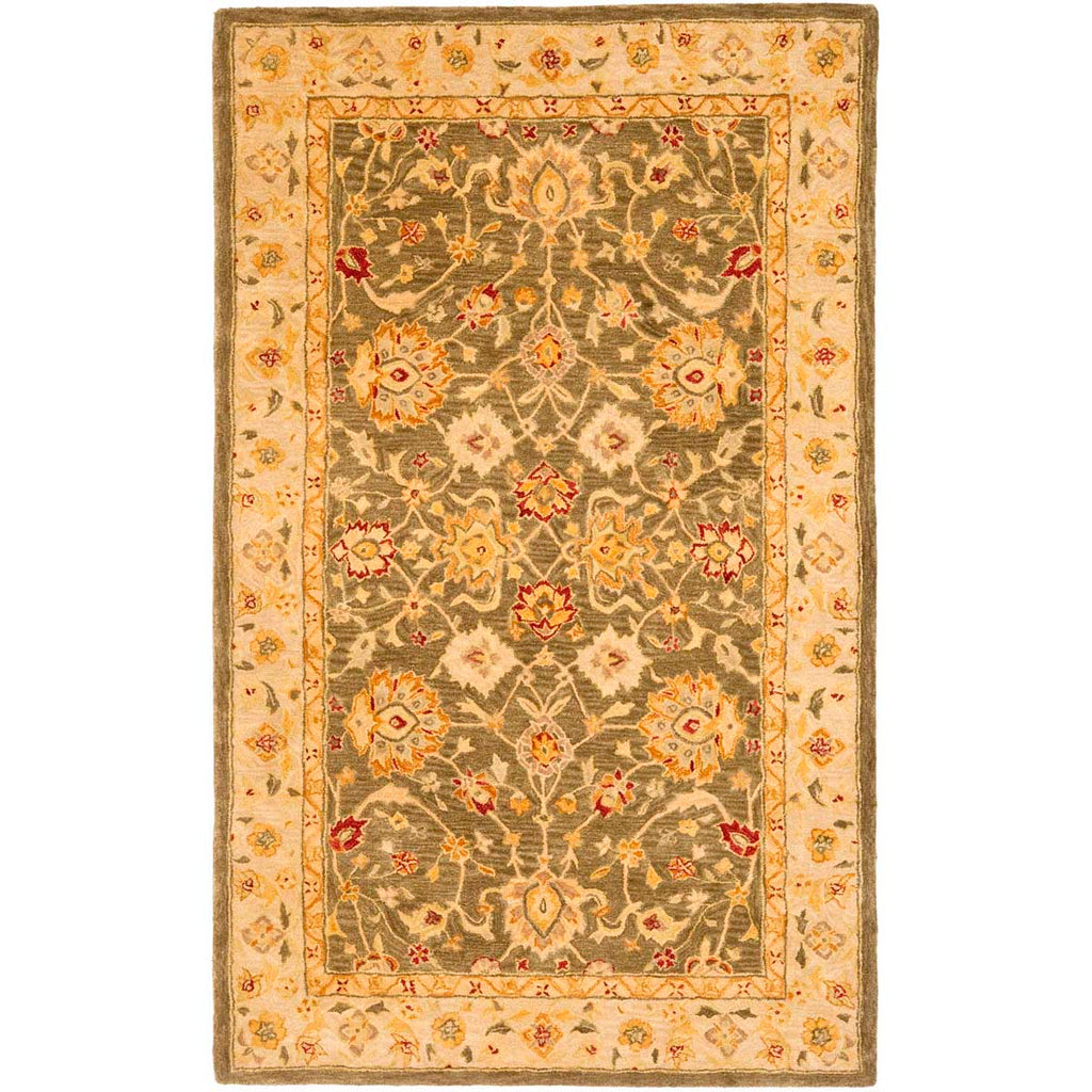 Safavieh Anatolia Rug Collection AN553A - Olive Grey / Beige