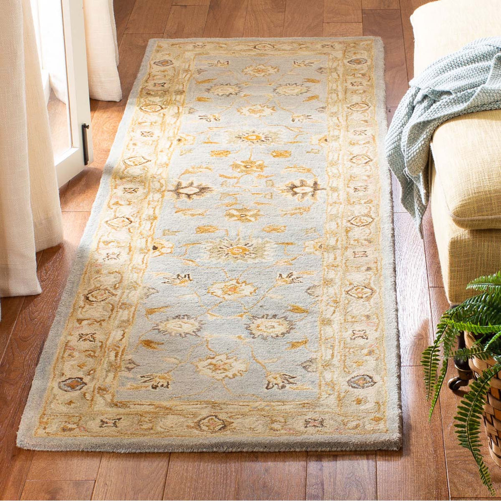 Safavieh Anatolia Rug Collection AN556B - Light Blue / Sage