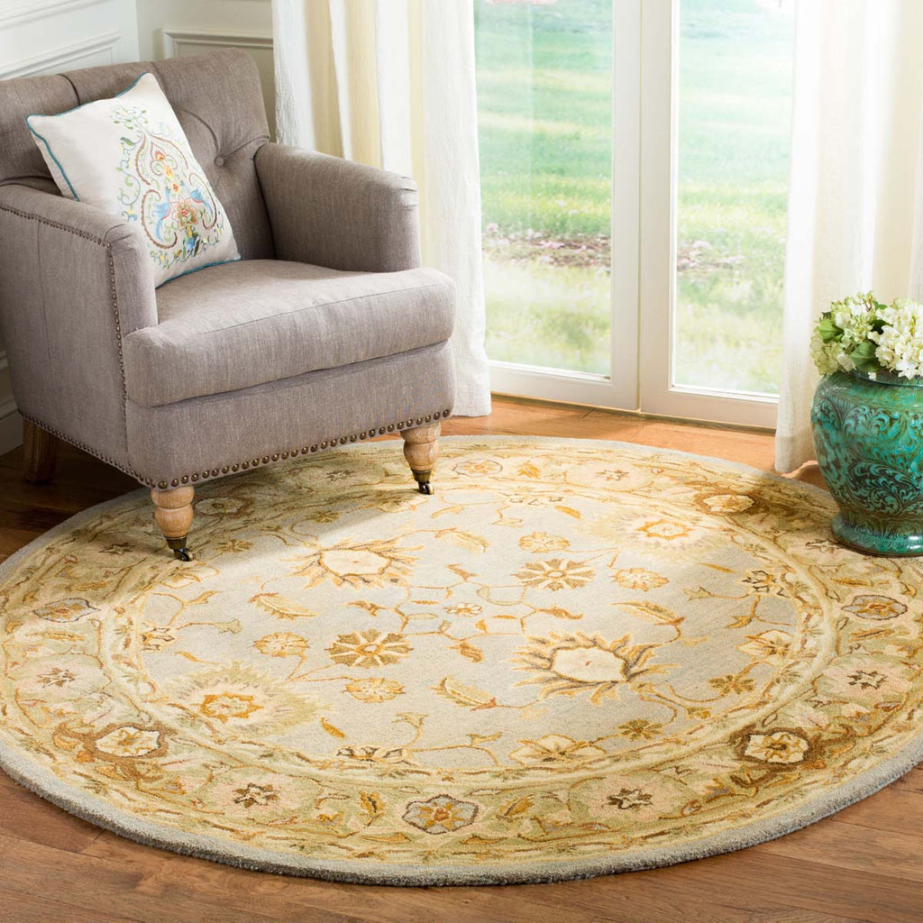 Safavieh Anatolia Rug Collection AN556B - Light Blue / Sage