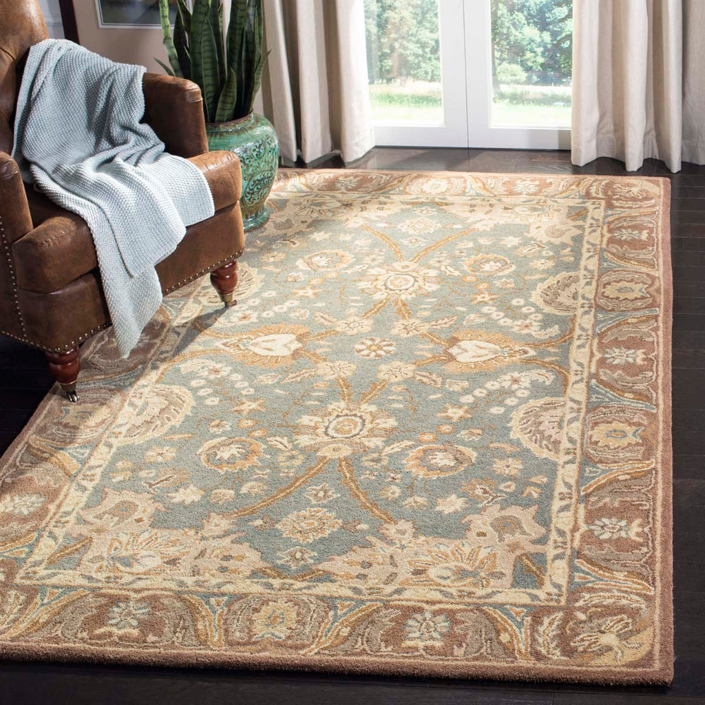 Safavieh Anatolia Rug Collection AN558D - Teal / Camel