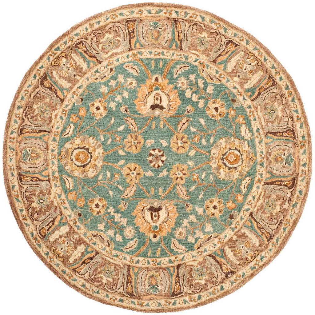 Safavieh Anatolia Rug Collection AN558D - Teal / Camel