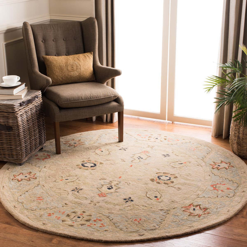 Safavieh Anatolia Rug Collection AN569C - Natural / Soft Turquoise