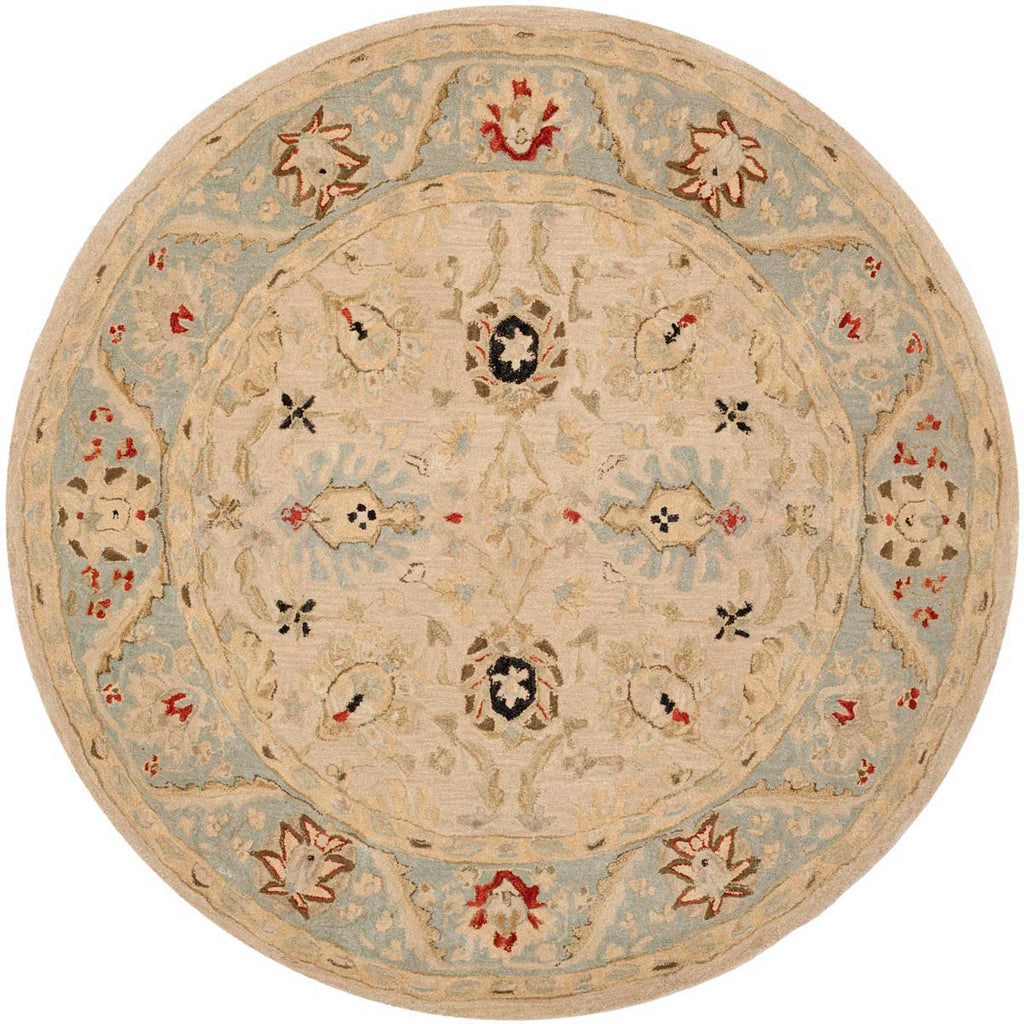 Safavieh Anatolia Rug Collection AN569C - Natural / Soft Turquoise