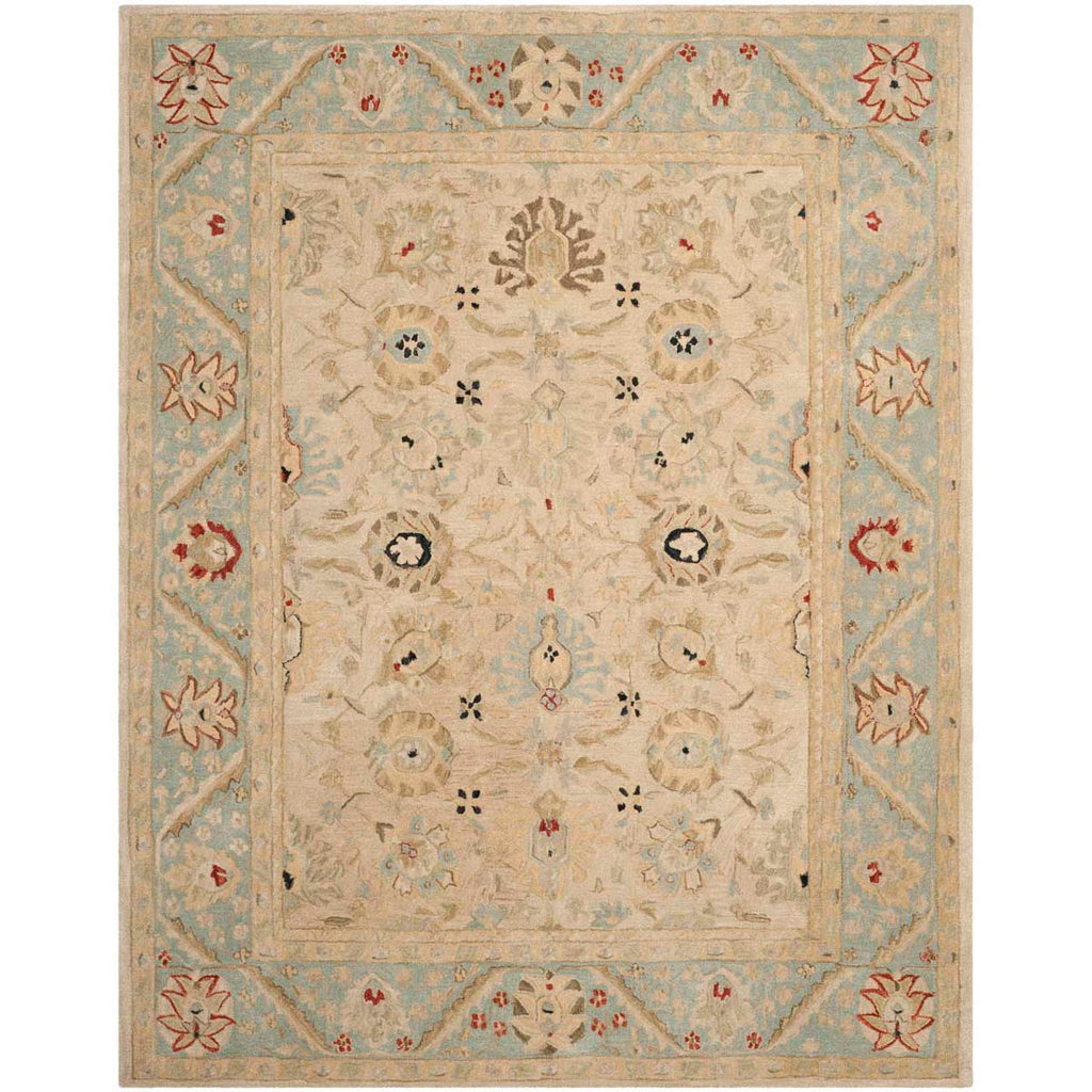 Safavieh Anatolia Rug Collection AN569C - Natural / Soft Turquoise