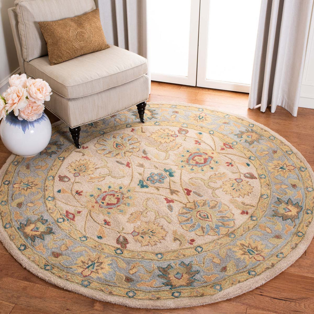 Safavieh Anatolia Rug Collection AN580D - Ivory / Blue