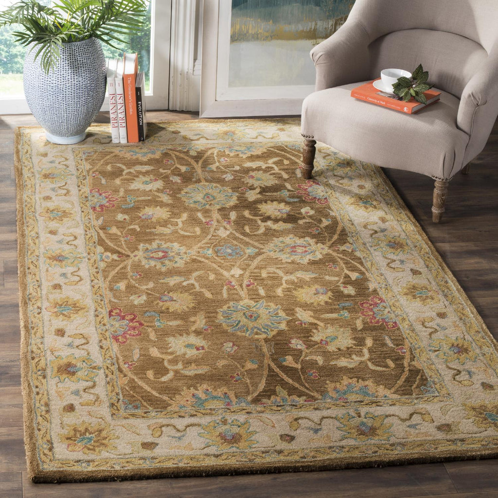 Safavieh Anatolia Rug Collection AN580F - Brown / Ivory