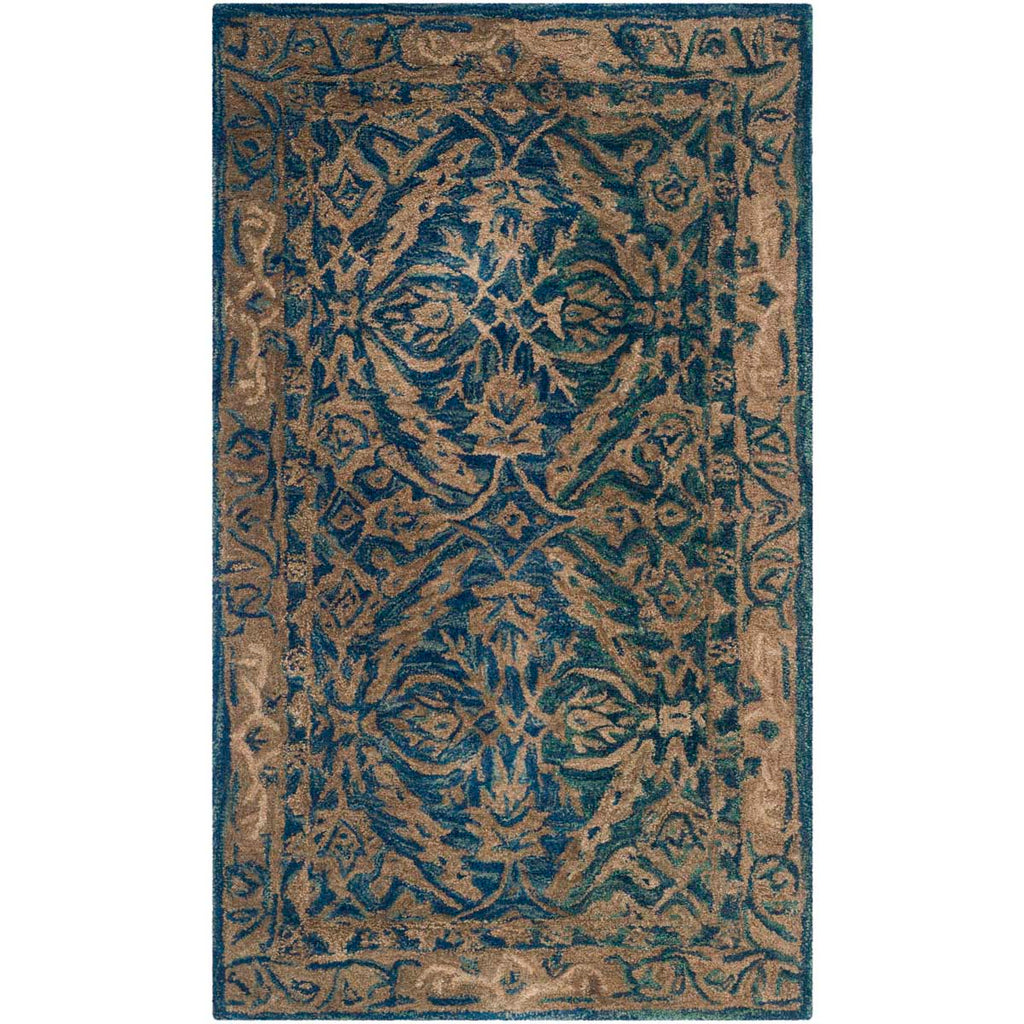 Safavieh Anatolia Rug Collection AN583A - Navy / Ivory