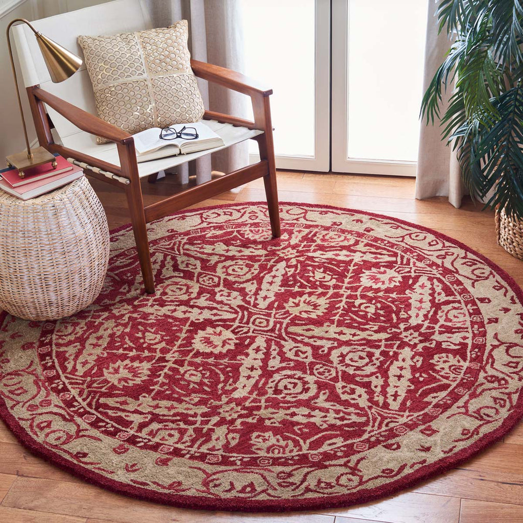 Safavieh Anatolia Rug Collection AN583B - Red / Ivory