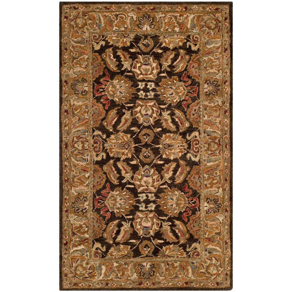 Safavieh Anatolia Rug Collection AN615B - Dark Brown / Gold