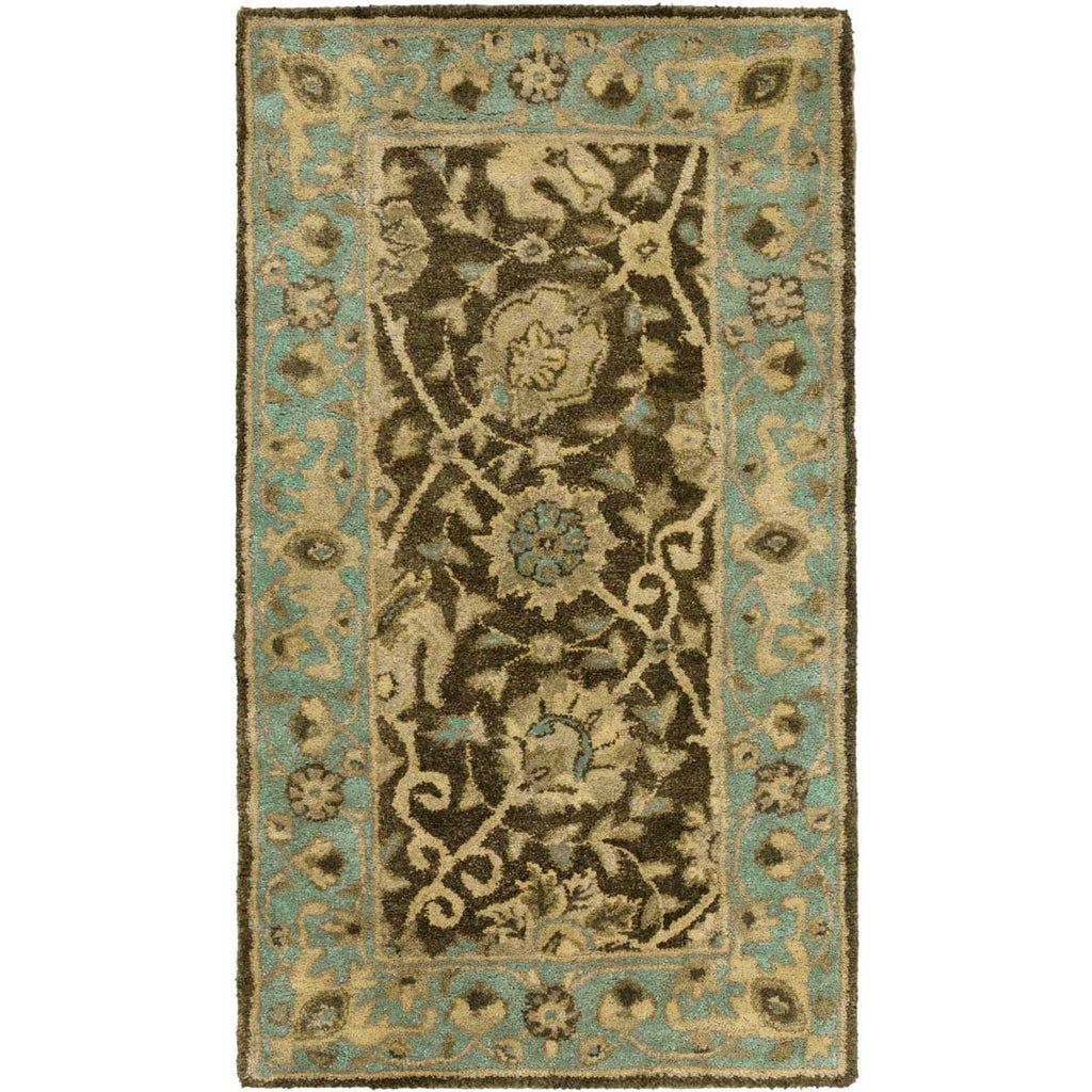 Safavieh Antiquity Rug Collection AT21G - Brown / Green