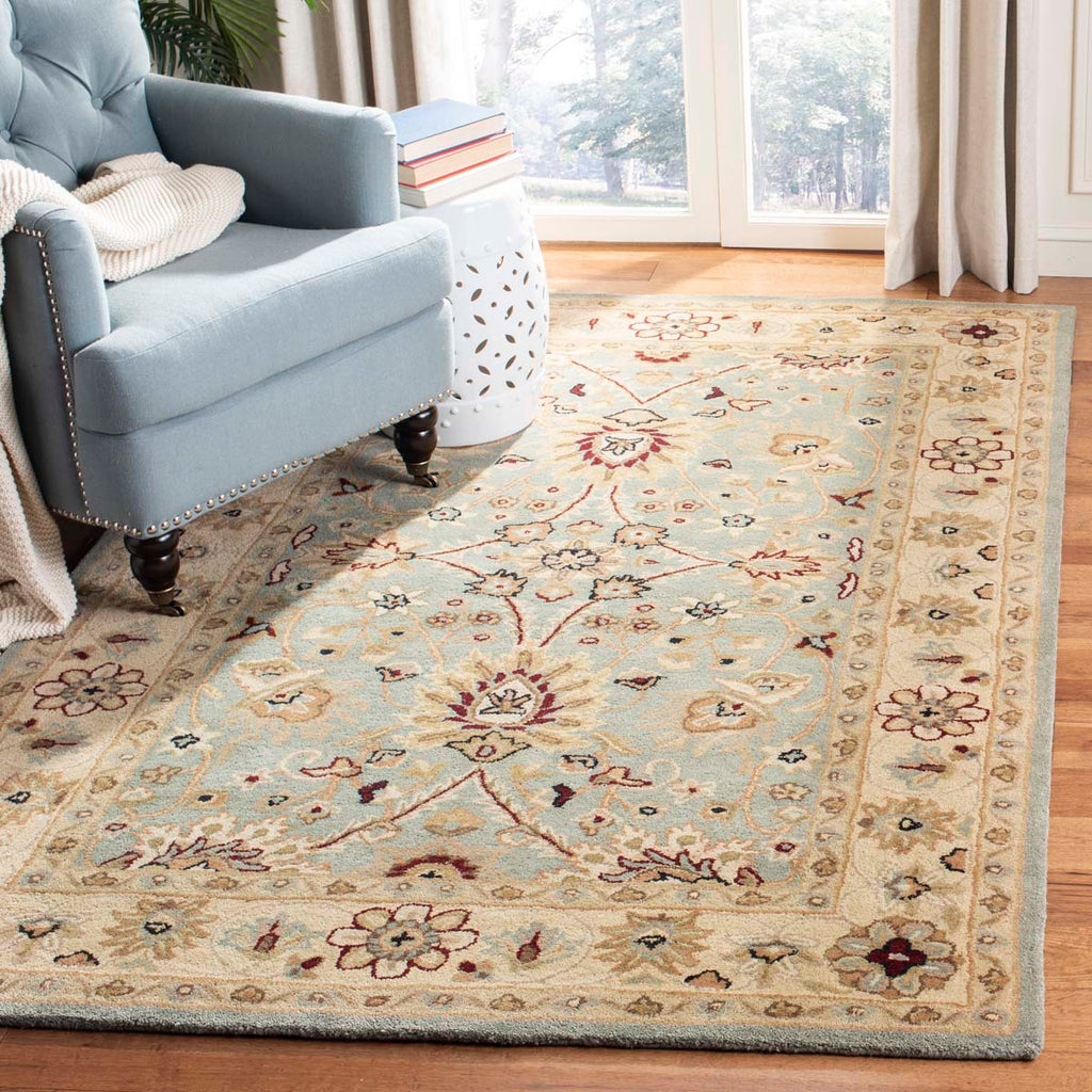 Safavieh Antiquity Rug Collection AT249A - Light Blue / Ivory