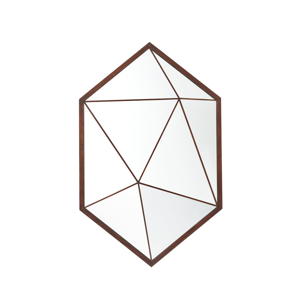 Vlad Hexagonal Wall Mirror | Theodore Alexander - AXH31005.C105