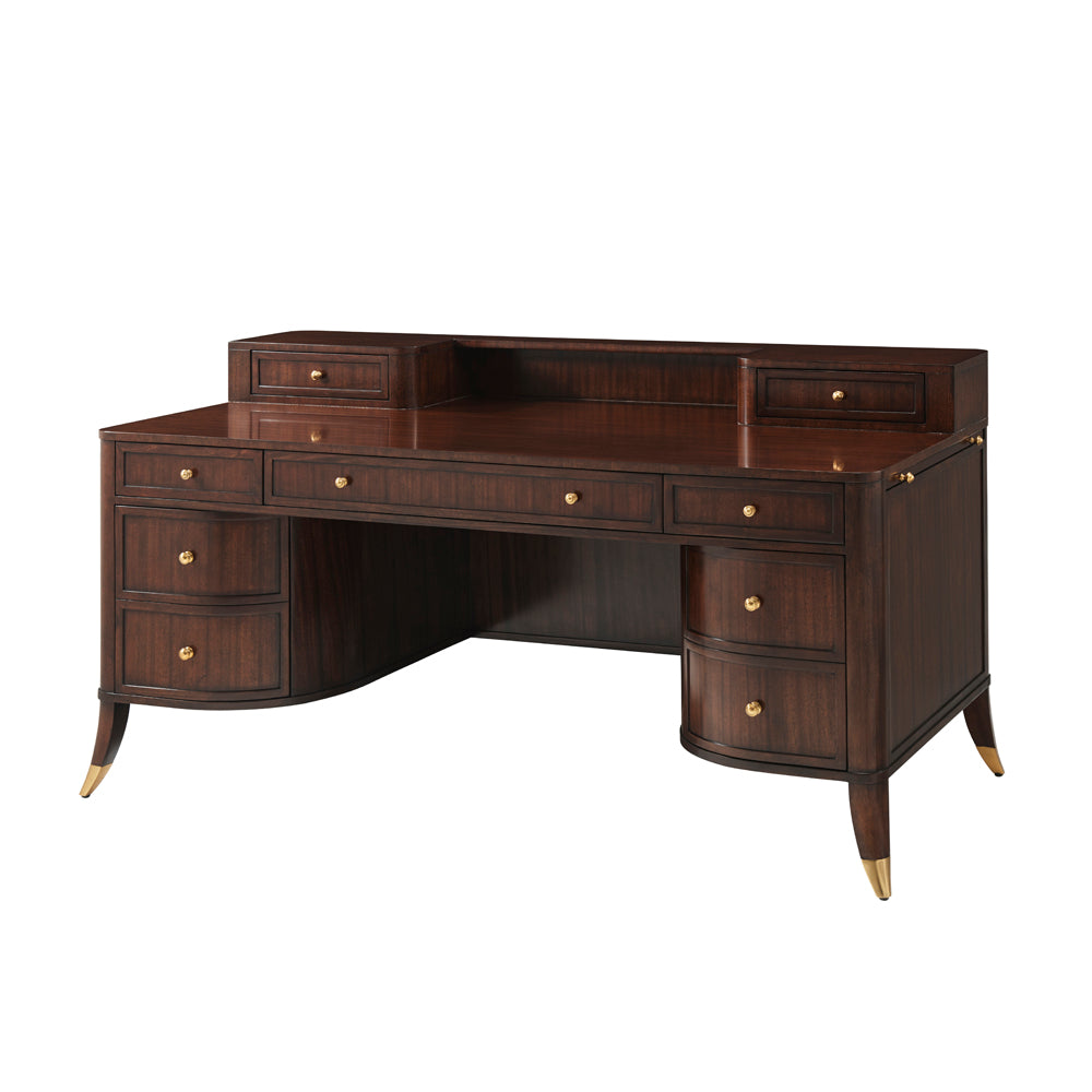 Gordon Pedestal Desk | Theodore Alexander - AXH71002.C105