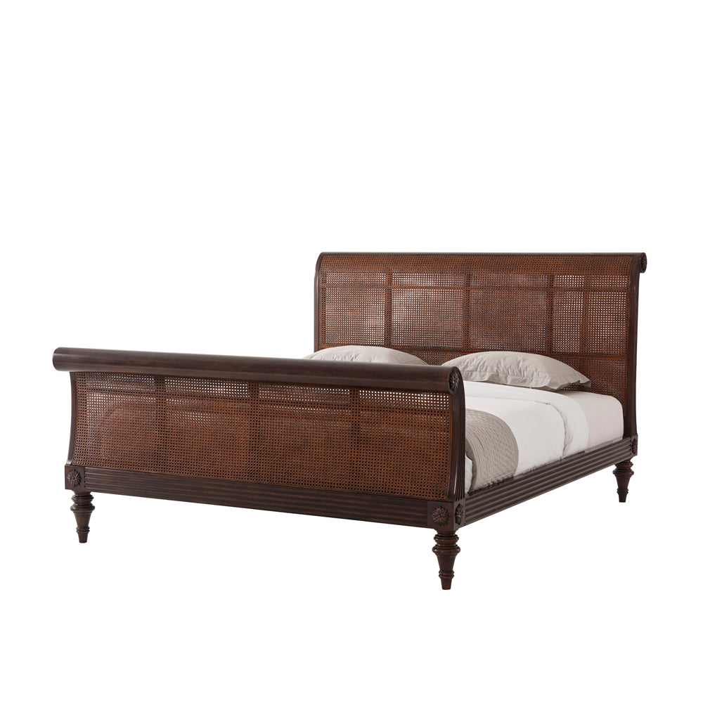 Denison Sleigh California King Bed | Theodore Alexander - AXH84001.C105