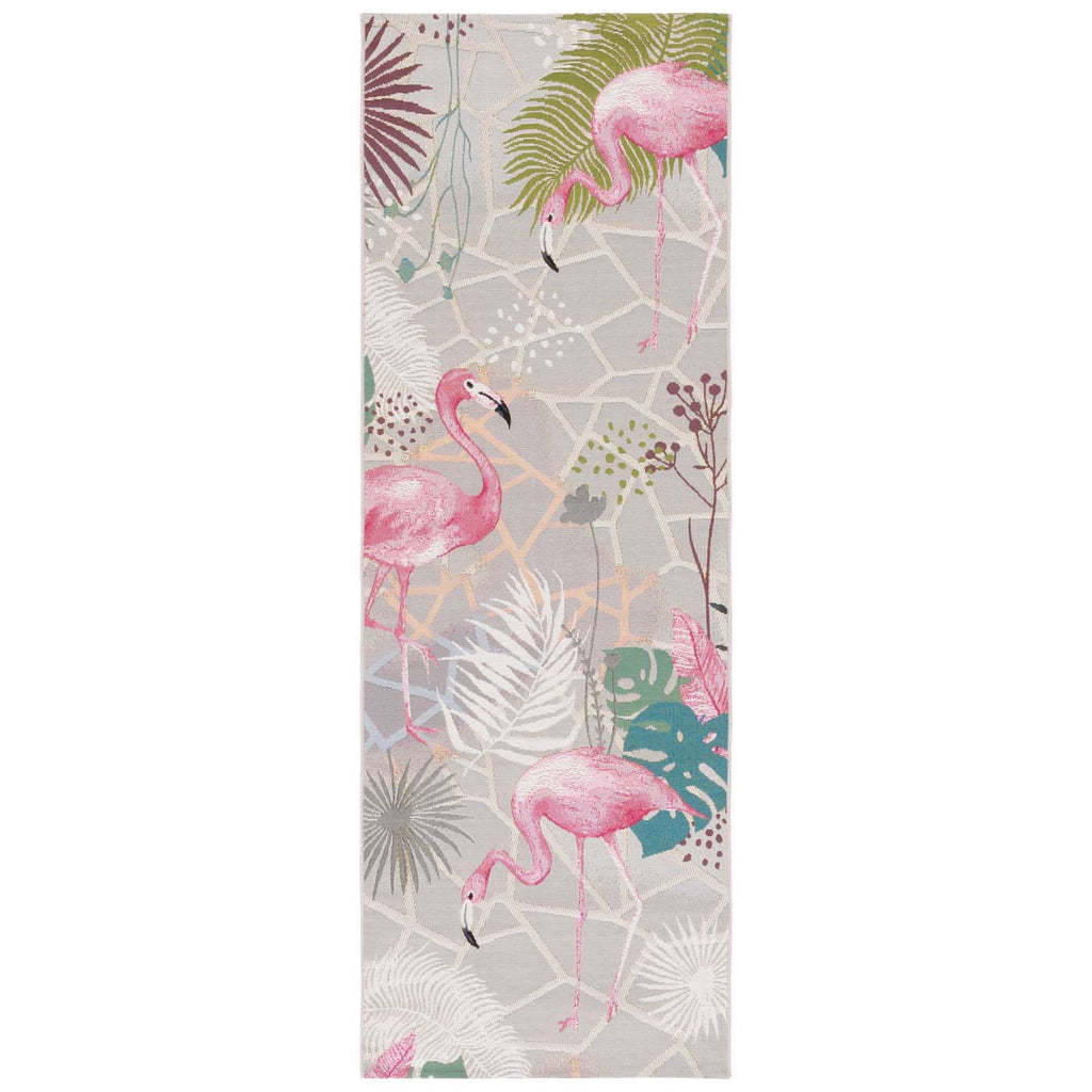 Safavieh Barbados 500 Rug Collection BAR551F - Grey / Pink