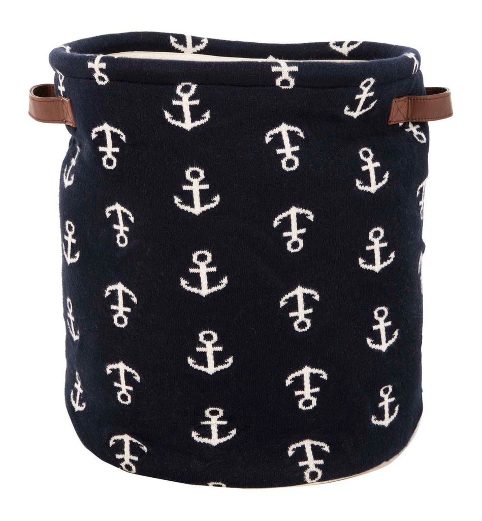 Safavieh Anchor Storage Basket - Navy/White