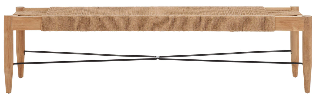Safavieh Arcana Jute Bench, Natural  / Natural / Black