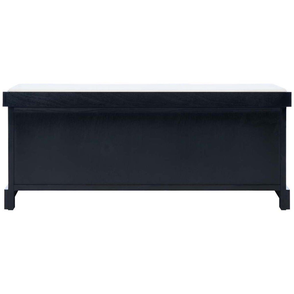 Safavieh Landers 3 Drawer/Cushion Storage Bench - Black