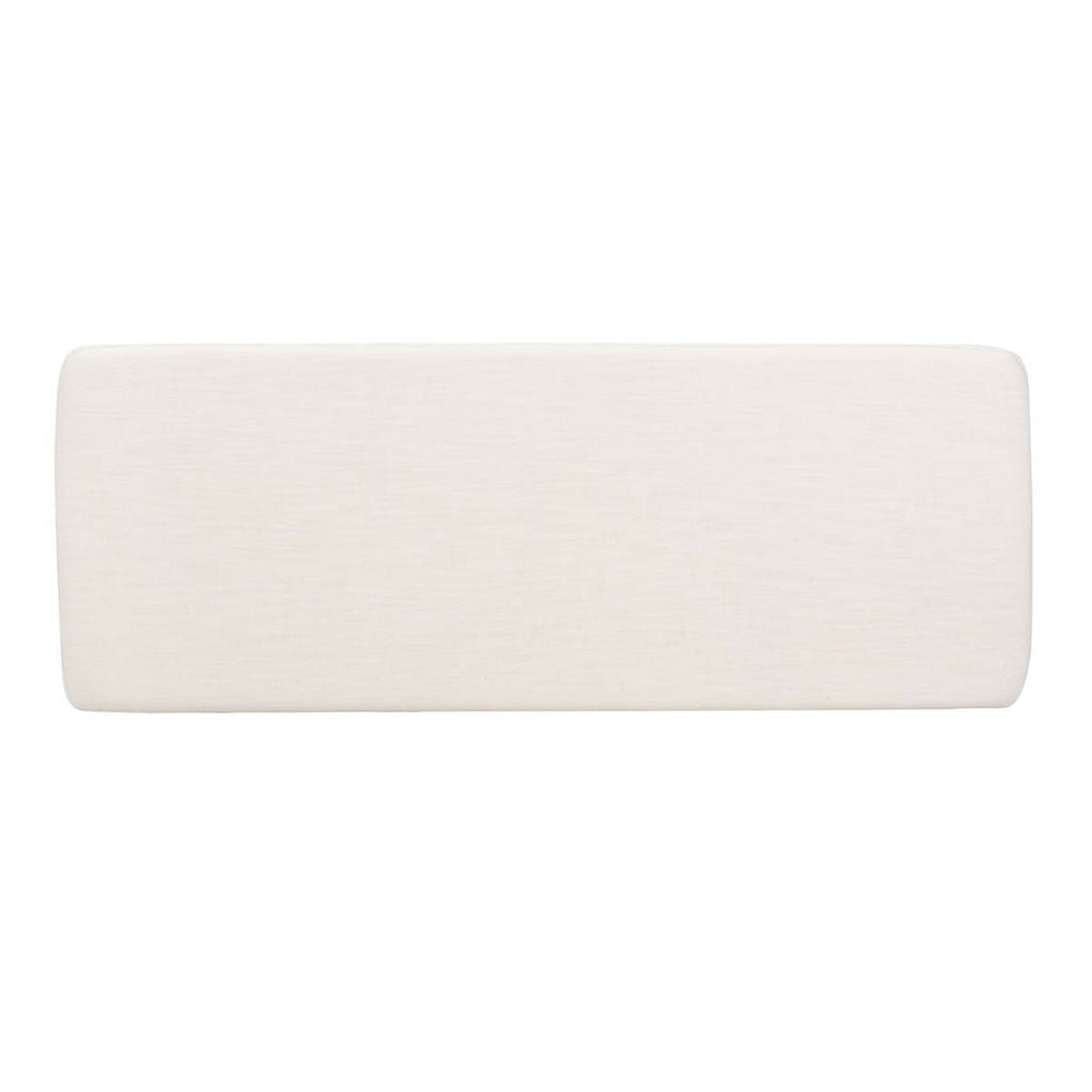 Safavieh Elise Rectangular Bench - Cream Linen/Black