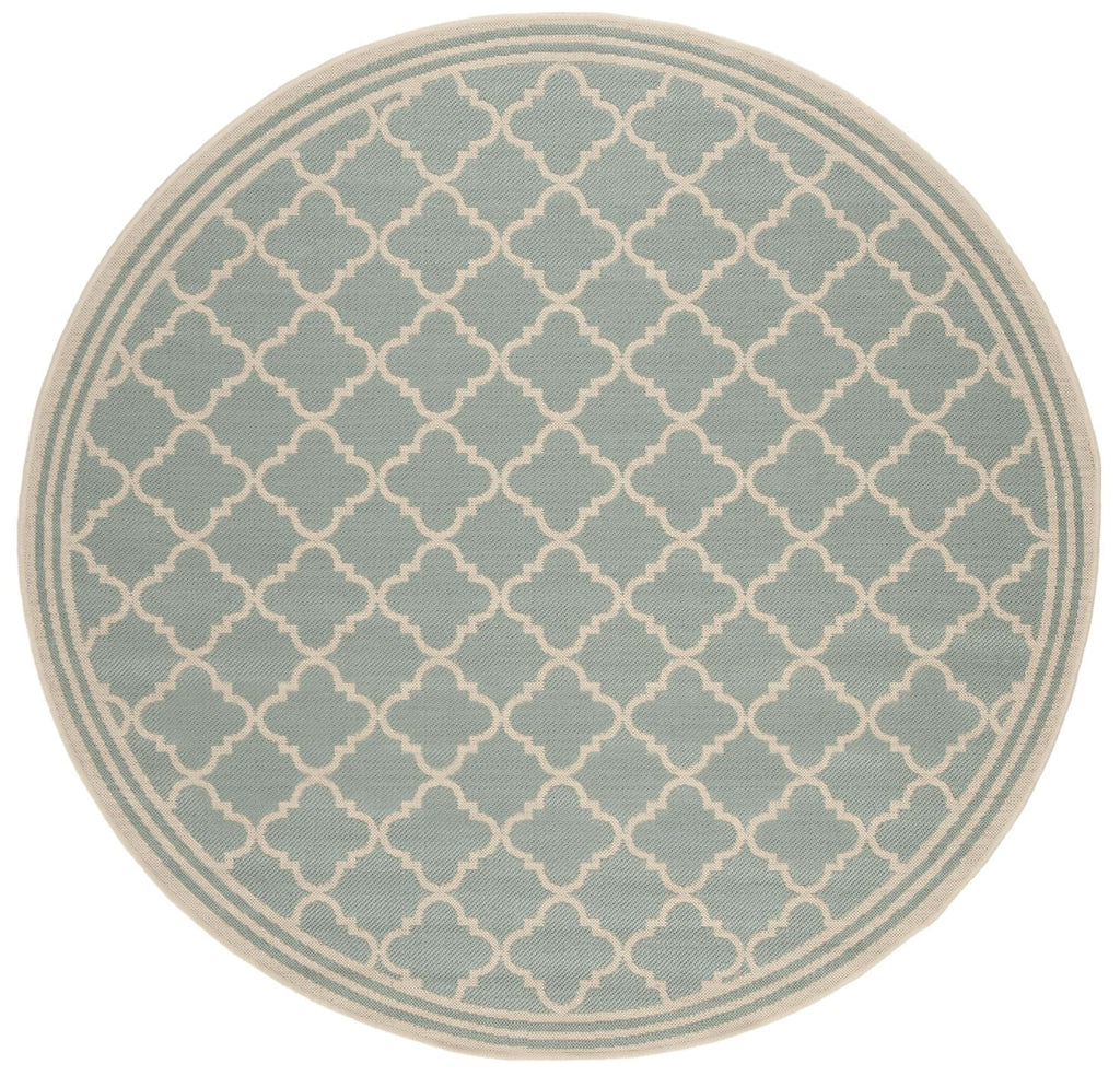 Safavieh Beach House Rug Collection BHS121K - Aqua / Cream