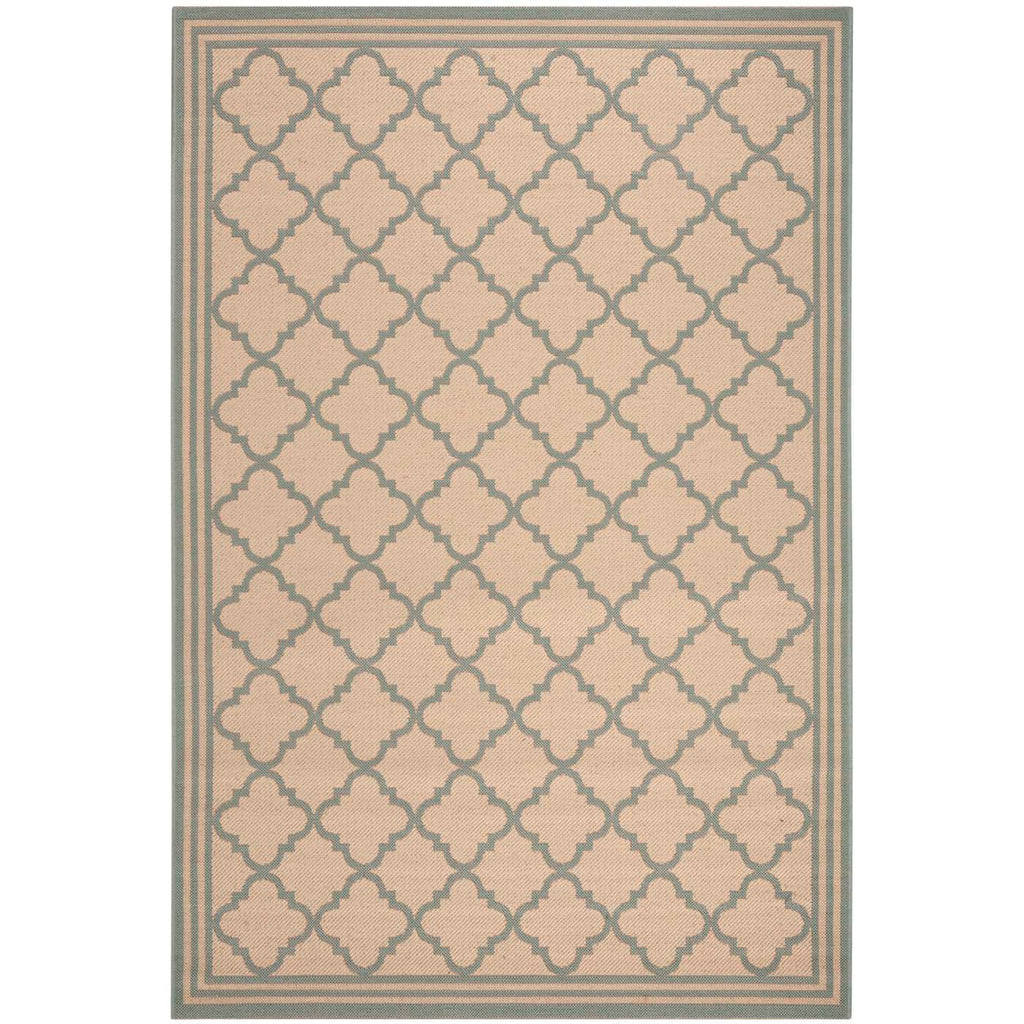 Safavieh Beach House Rug Collection: BHS121L - Cream / Aqua