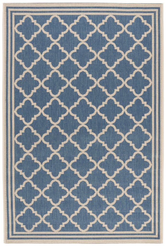 Safavieh Beach House Rug Collection BHS121M - Blue / Creme