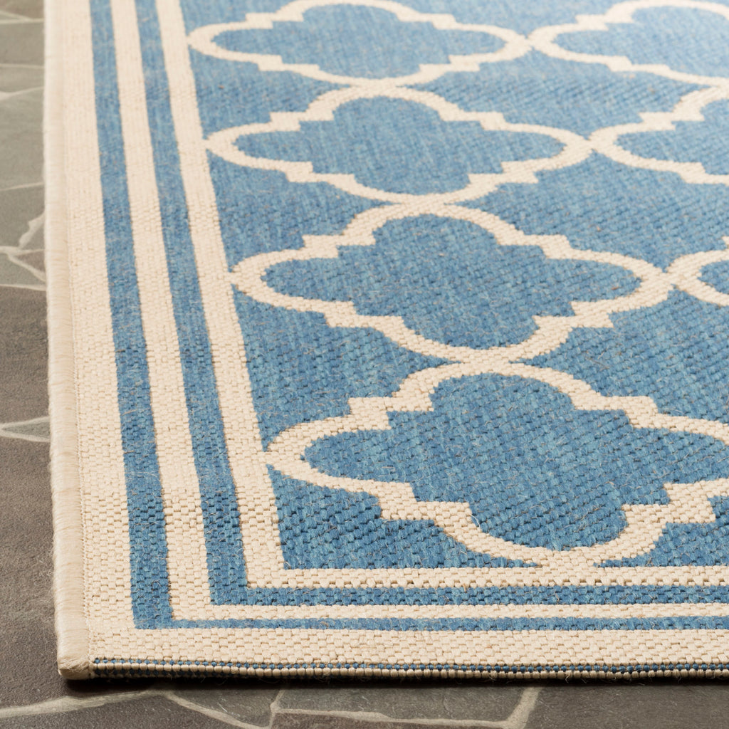 Safavieh Beach House Rug Collection BHS121M - Blue / Creme