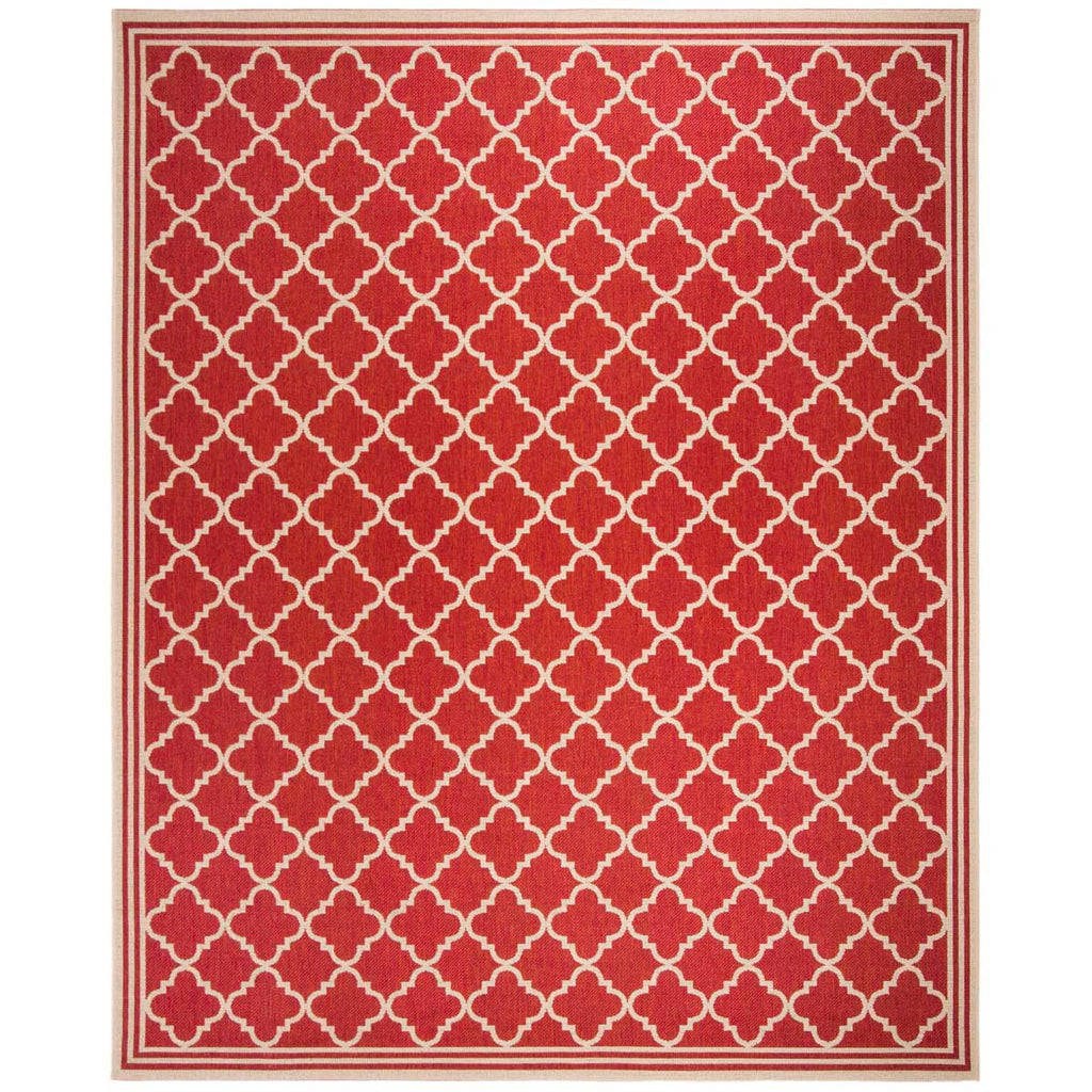 Safavieh Beach House Rug Collection BHS121Q - Red / Creme