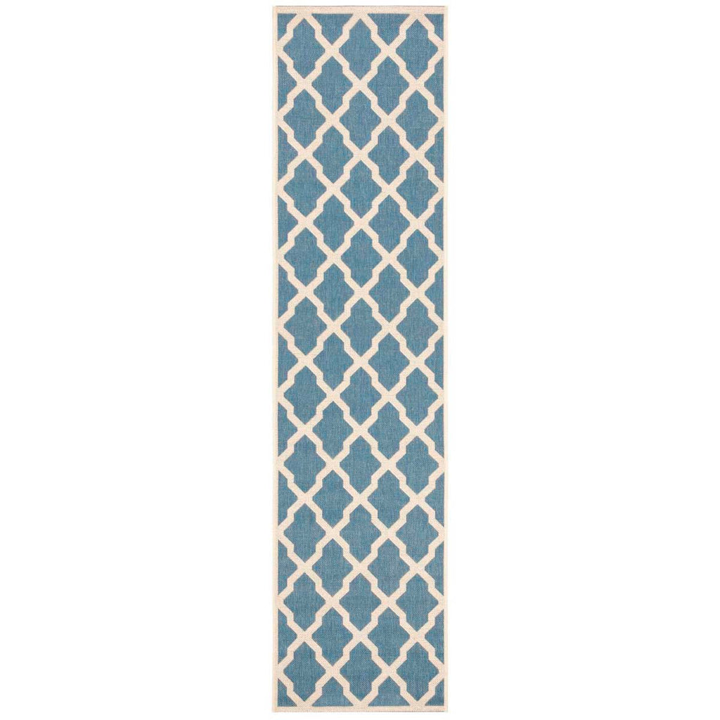 Safavieh Beach House Rug Collection BHS122M - Blue / Creme