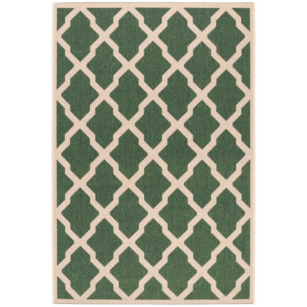 Safavieh Beach House Rug Collection: BHS122Y - Green / Creme