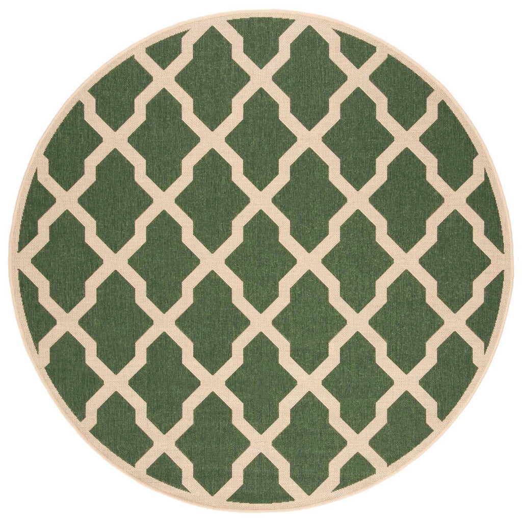 Safavieh Beach House Rug Collection: BHS122Y - Green / Creme