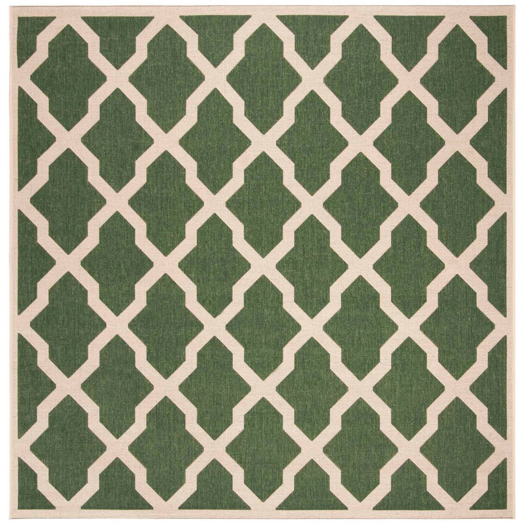 Safavieh Beach House Rug Collection: BHS122Y - Green / Creme