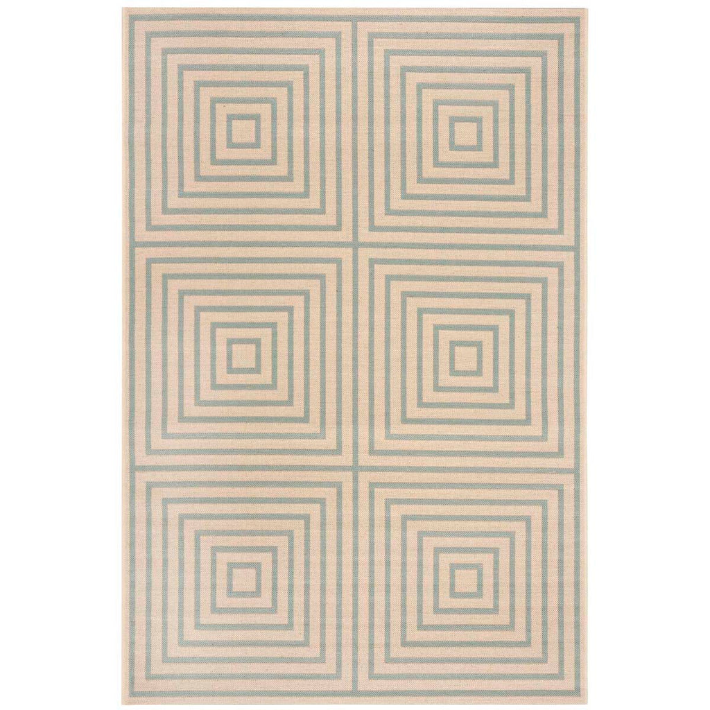 Safavieh Beach House Rug Collection BHS123L - Cream / Aqua